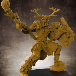 $4.00Male Druid RPG Character - 32mm scale miniature