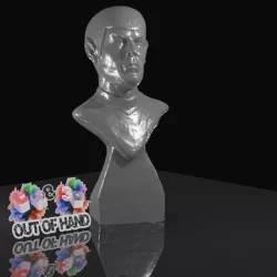 $4.50Leonard Nimoy - As Spock - A star trek inspired head bust and base