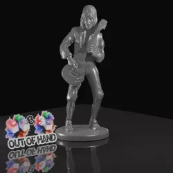 $4.50Mick Ronson - 1/6 scale figure and base