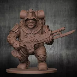 $4.90Imperial Dwarf 03 Guardsman lasgun