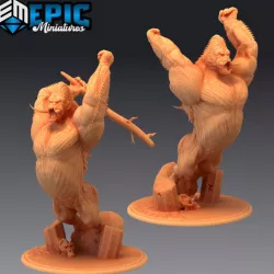 $4.90Jungle Kong Attacking / Giant Primate Ape / Huge Gorilla Monkey