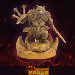 $4.99Ironpelt Dwarf Barbarian - Sword & Shield