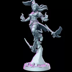 $5.00Genevieve - Female wizard- 32mm - DnD