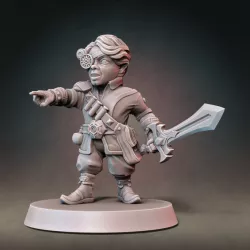 $5.00Gnome Artificer Type A with Modular Hands And Weapons (Presupported)