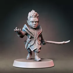 $5.00Gnome Warlock Type A w/ Modular Hands + Weapons (Presupported)
