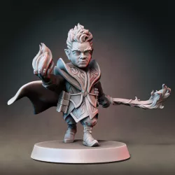$5.00Gnome Warlock Type B w/ Modular Hands + Weapons (Presupported)