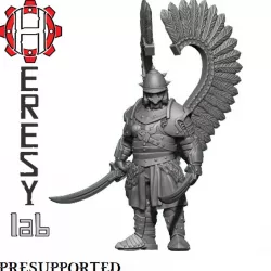 $5.00Heresylab - AX071 Syn Marek, Winged Hussar with Twin Sabres Amber Husaria