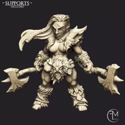 $5.00Hildara Bloodrage - Dwarf Berserk Heroine (AMAZONS! Kickstarter)