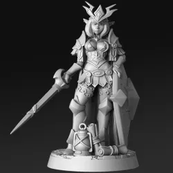 $5.00Iletia- Elven Warrior Princess - 32mm - DnD