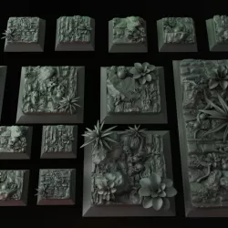 $5.00Jungle Square and Round Bases and plants