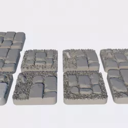 $5.00KM Tabletop cemetery map - Tiles bases