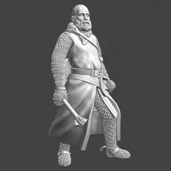 $5.00Medieval bald knight with mace