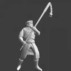 $5.00Medieval infantry with flail pole weapon