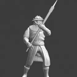 $5.00Medieval infantry with goedendag