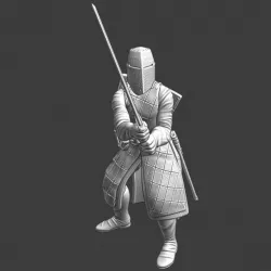$5.00Medieval knight with two hand sword