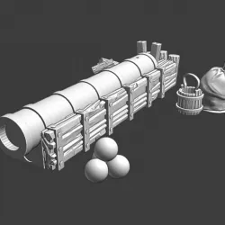$5.00Medieval medium cannon - artillery