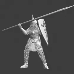 $5.00Medieval Russian Heavy infantry with spear