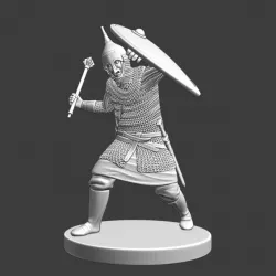 $5.00Medieval russian infantry fighting with mace
