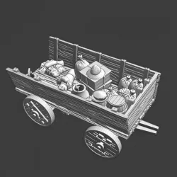 $5.00Medieval supply wagon ver. 3