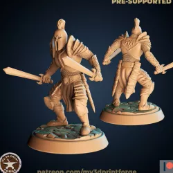 $5.90Human Warrior with two words 32mm+75mm