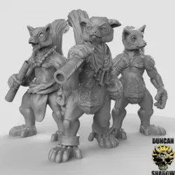 $6.50Lemur Folk with Blowguns (pre supported)