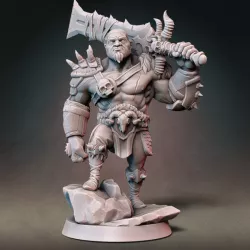 $7.00Goliath Barbarian Type B (Bald) w/ Modular Hands and 4 Weapons