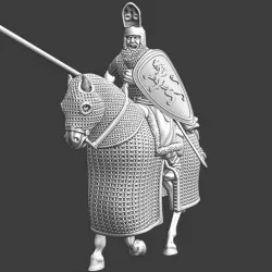 $7.50Heavy mounted Russian with lance
