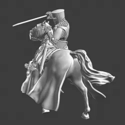 $7.50Medieval knight fighting from horseback