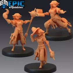$8.90Half Gnome Mage Set / Mysterious Halfling / Female Sorceress