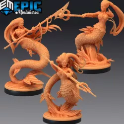 $8.90Mermaid Set / Siren Warrior / Ocean Water Encounter / Classic Creature