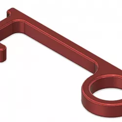 GB 3D - Hands Free - Door Pull Opener - Button Press