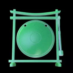 Gong and Frame, 28mm Scale, Pre Supported