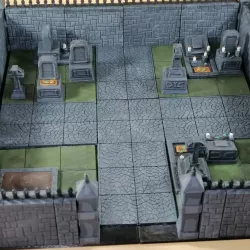 Gravestone and graveyard fantasy tabletop settings 28mm scale