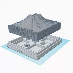 Gunung Merapi incense cone stand.