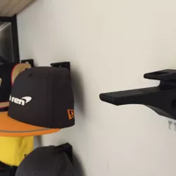 Hat wall display to suit 3M Command adhesive strips