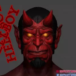 Hellboy Mask - Halloween Costume
