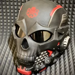 hydra helmet printable airsoft paintball sci-fi 3D print model
