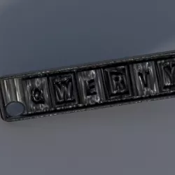 keychain QWERTY