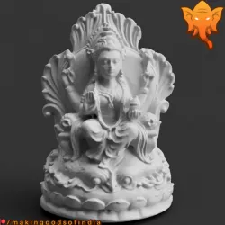 Lakshmi on Lotus throne & Kirtimukham