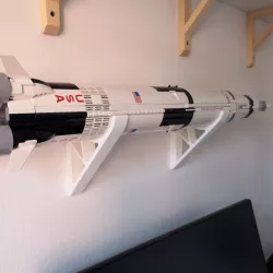 LEGO Saturn V wall hooks