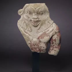 Limestone figure of Bes