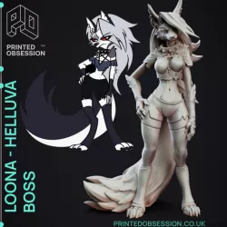 Loona - Helluva Boss - 15cm model - Fanart