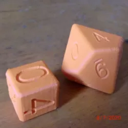 Lotto numbers Dice pair.