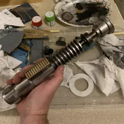 Luke Skywalker Creepy Uncle Lightsaber