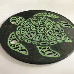 Mandala turtle coaster
