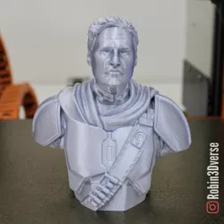 Mandalorian Bust Star Wars Support Free Remix
