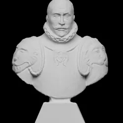Marble Bust of a Gentleman in Armour