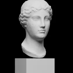 Marble Head of a Sphinx