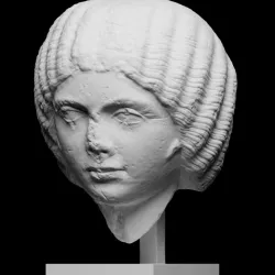 Marble Portrait Head of a Woman
