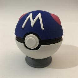 STL file Pokemon Master Ball phone / zipper pull charm 🐉・3D printer model  to download・Cults